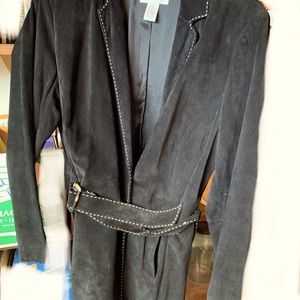 Alfani Woman Black suede jacket